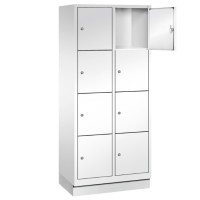 Metal locker with 8 compartments - wide model (Polar)